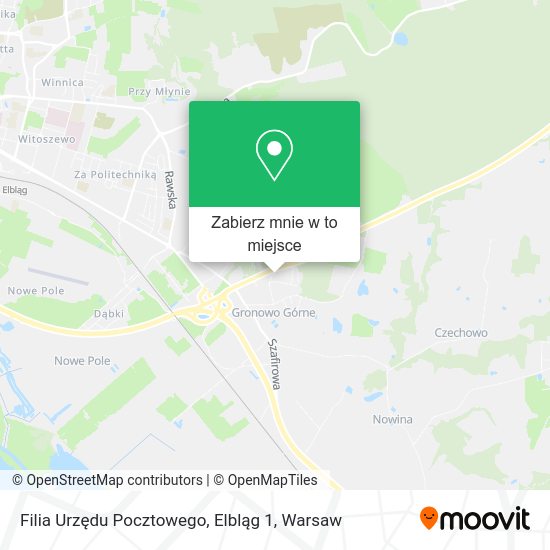 Mapa Filia Urzędu Pocztowego, Elbląg 1