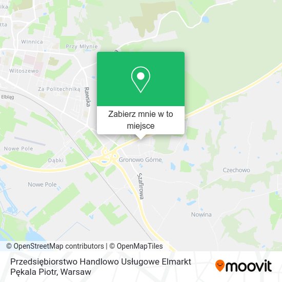 Mapa Przedsiębiorstwo Handlowo Usługowe Elmarkt Pękala Piotr