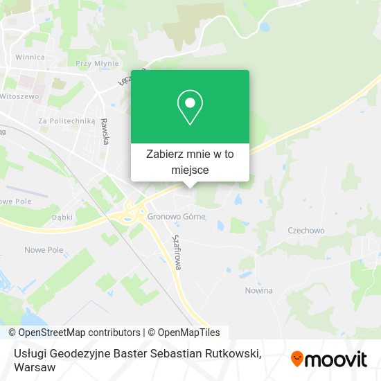 Mapa Usługi Geodezyjne Baster Sebastian Rutkowski