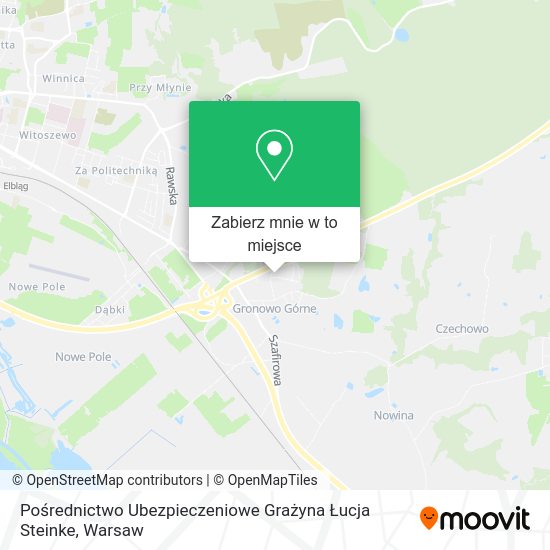 Mapa Pośrednictwo Ubezpieczeniowe Grażyna Łucja Steinke