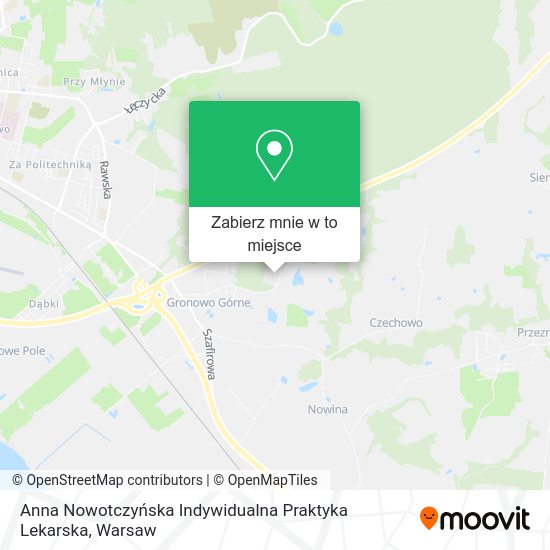 Mapa Anna Nowotczyńska Indywidualna Praktyka Lekarska