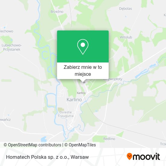 Mapa Homatech Polska sp. z o.o.