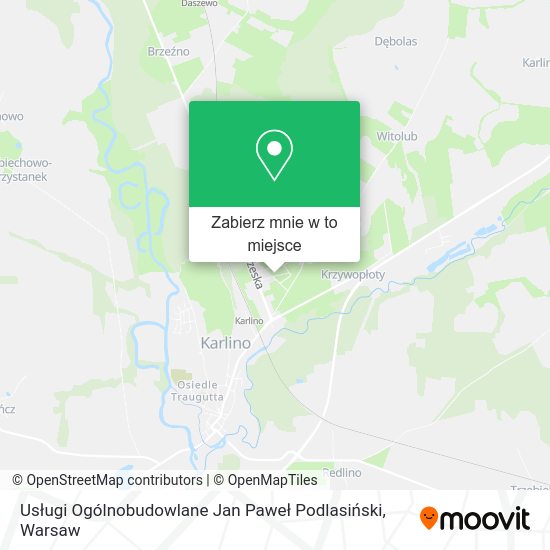 Mapa Usługi Ogólnobudowlane Jan Paweł Podlasiński