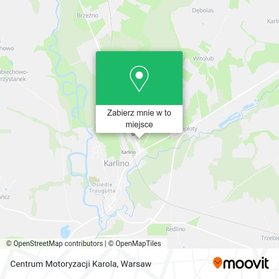 Mapa Centrum Motoryzacji Karola