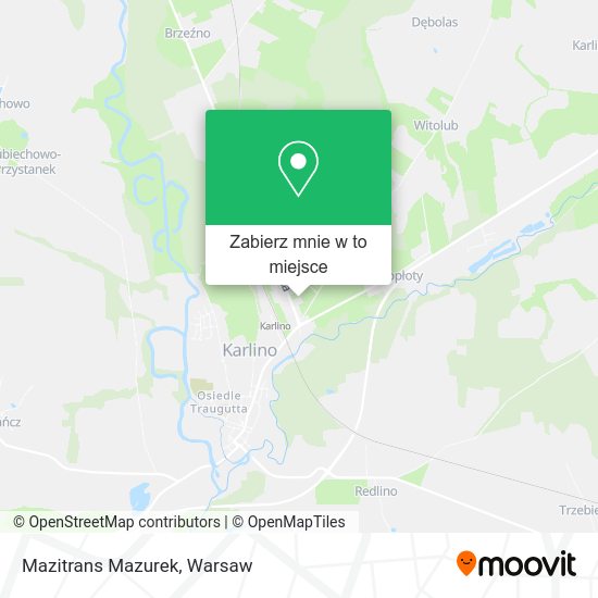 Mapa Mazitrans Mazurek