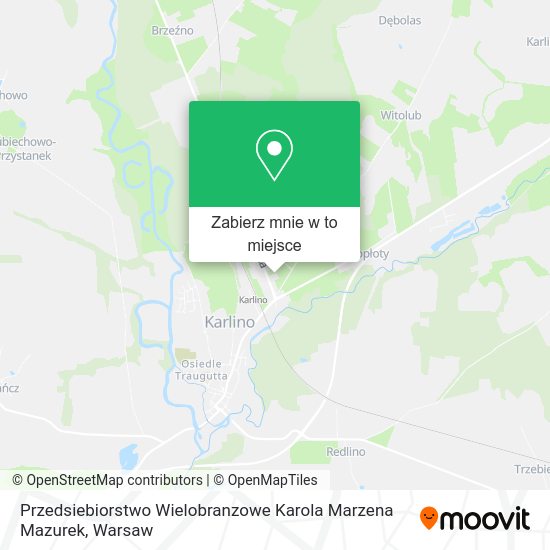 Mapa Przedsiebiorstwo Wielobranzowe Karola Marzena Mazurek