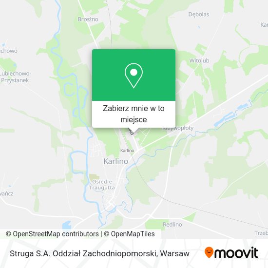 Mapa Struga S.A. Oddział Zachodniopomorski