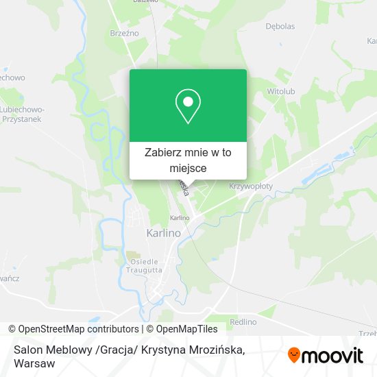 Mapa Salon Meblowy /Gracja/ Krystyna Mrozińska