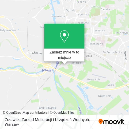 Mapa Żuławski Zarząd Melioracji i Urządzeń Wodnych