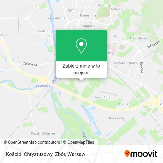 Mapa Kościół Chrystusowy. Zbór