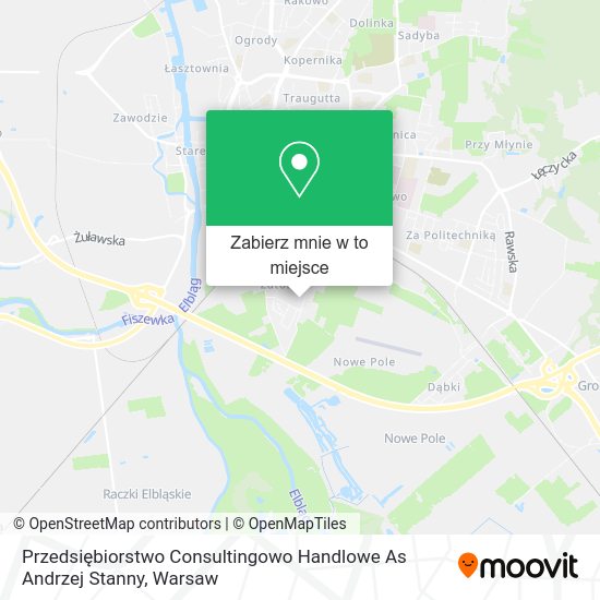 Mapa Przedsiębiorstwo Consultingowo Handlowe As Andrzej Stanny