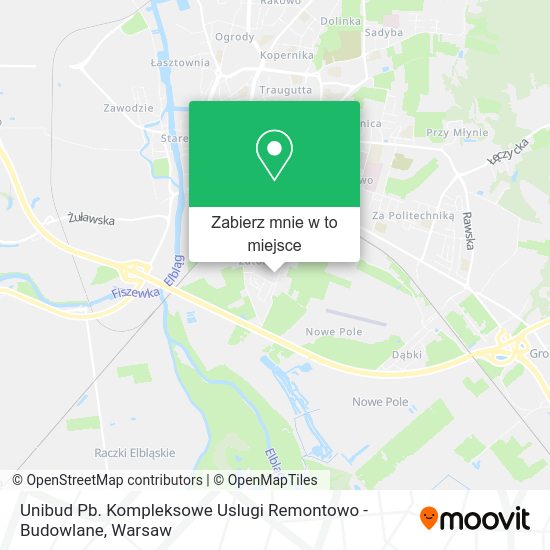 Mapa Unibud Pb. Kompleksowe Uslugi Remontowo - Budowlane