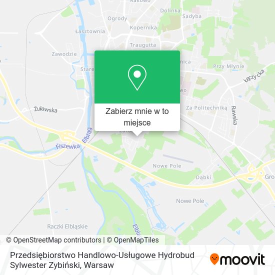 Mapa Przedsiębiorstwo Handlowo-Usługowe Hydrobud Sylwester Zybiński