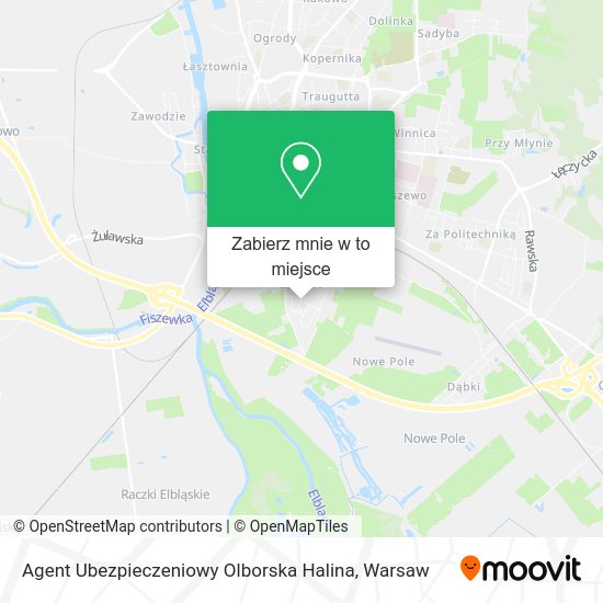 Mapa Agent Ubezpieczeniowy Olborska Halina