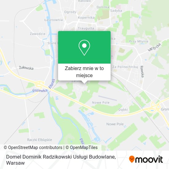 Mapa Domel Dominik Radzikowski Usługi Budowlane