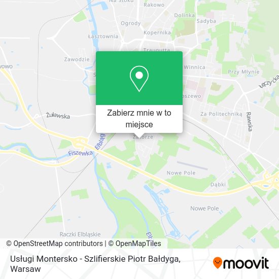 Mapa Usługi Montersko - Szlifierskie Piotr Bałdyga