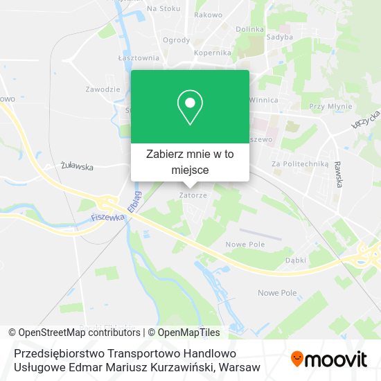 Mapa Przedsiębiorstwo Transportowo Handlowo Usługowe Edmar Mariusz Kurzawiński