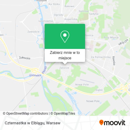 Mapa Czternastka w Elblągu