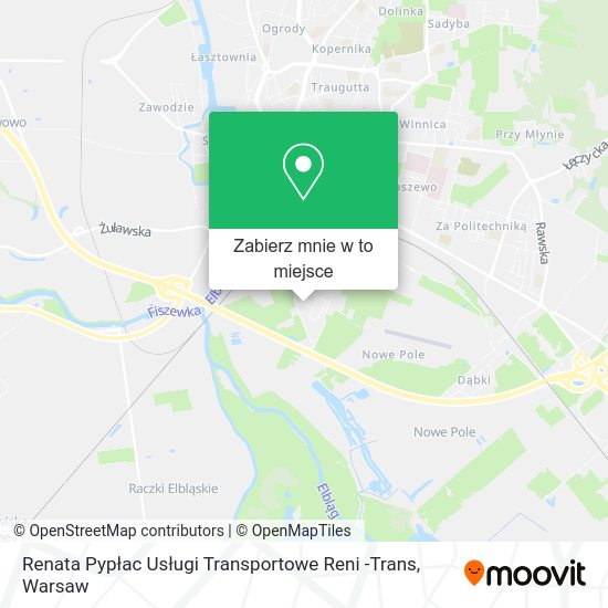 Mapa Renata Pypłac Usługi Transportowe Reni -Trans