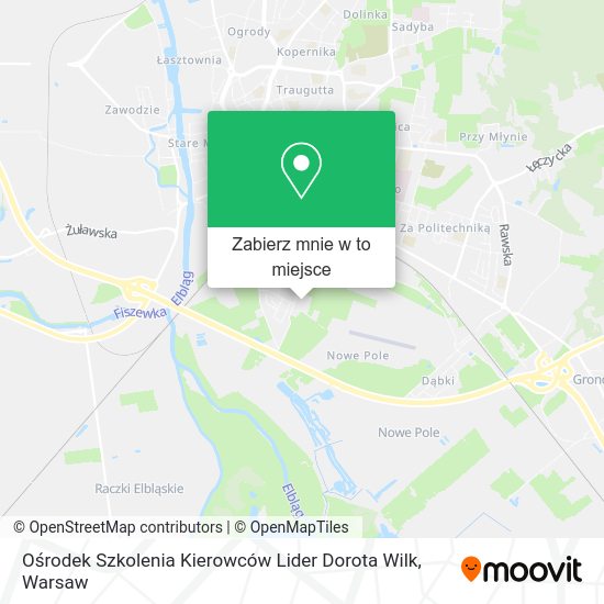 Mapa Ośrodek Szkolenia Kierowców Lider Dorota Wilk