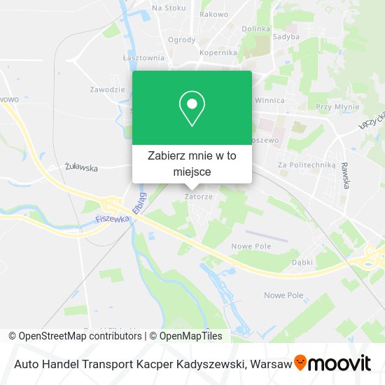 Mapa Auto Handel Transport Kacper Kadyszewski