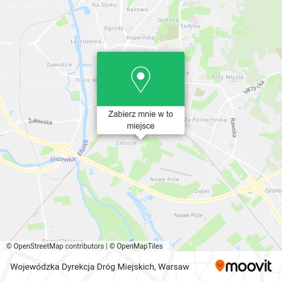 Mapa Wojewódzka Dyrekcja Dróg Miejskich