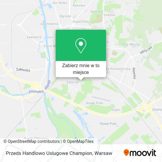 Mapa Przeds Handlowo Uslugowe Champion