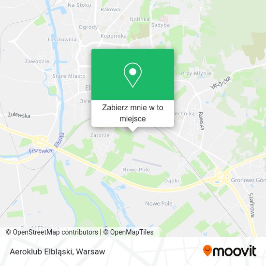 Mapa Aeroklub Elbląski