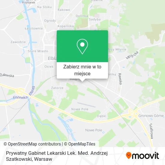 Mapa Prywatny Gabinet Lekarski Lek. Med. Andrzej Szatkowski