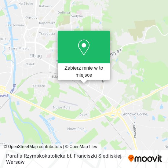 Mapa Parafia Rzymskokatolicka bł. Franciszki Siedliskiej