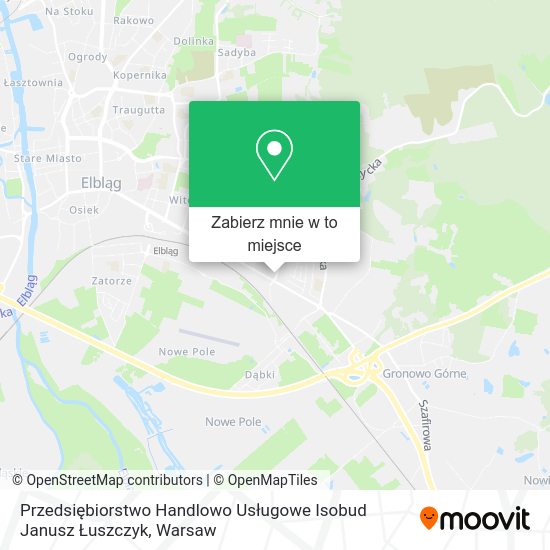 Mapa Przedsiębiorstwo Handlowo Usługowe Isobud Janusz Łuszczyk