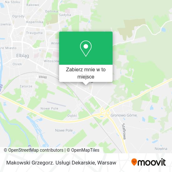 Mapa Makowski Grzegorz. Usługi Dekarskie