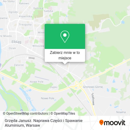 Mapa Grzęda Janusz. Naprawa Części i Spawanie Aluminium