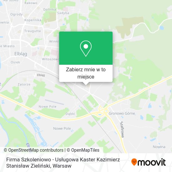 Mapa Firma Szkoleniowo - Usługowa Kaster Kazimierz Stanisław Zieliński