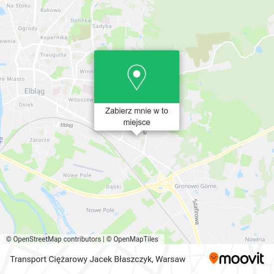 Mapa Transport Ciężarowy Jacek Błaszczyk