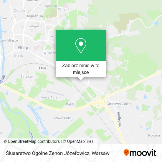 Mapa Ślusarstwo Ogólne Zenon Józefowicz