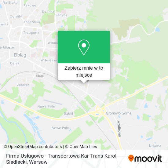 Mapa Firma Usługowo - Transportowa Kar-Trans Karol Siedlecki