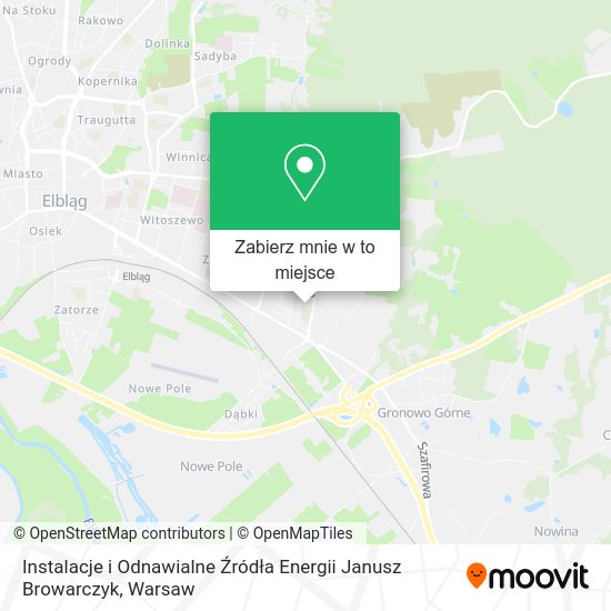 Mapa Instalacje i Odnawialne Źródła Energii Janusz Browarczyk