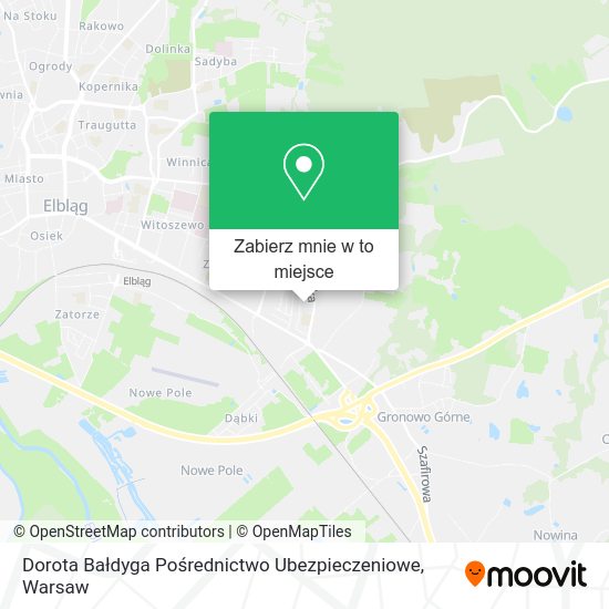 Mapa Dorota Bałdyga Pośrednictwo Ubezpieczeniowe