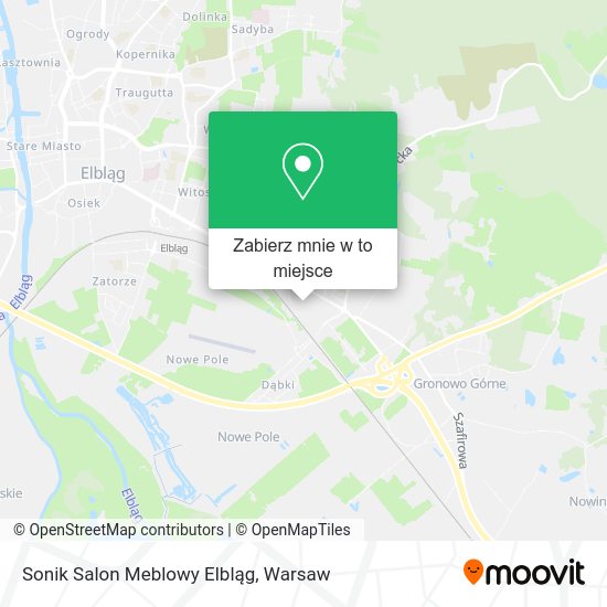 Mapa Sonik Salon Meblowy Elbląg