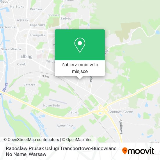 Mapa Radosław Prusak Usługi Transportowo-Budowlane No Name