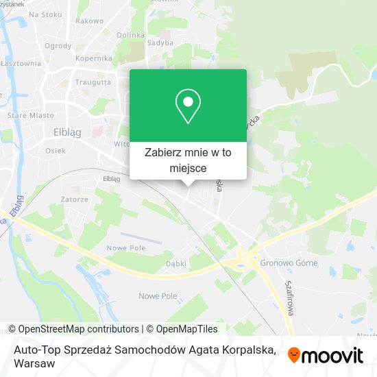 Mapa Auto-Top Sprzedaż Samochodów Agata Korpalska