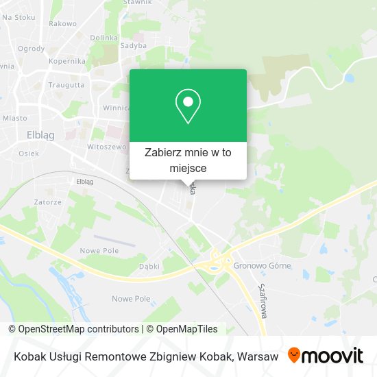 Mapa Kobak Usługi Remontowe Zbigniew Kobak