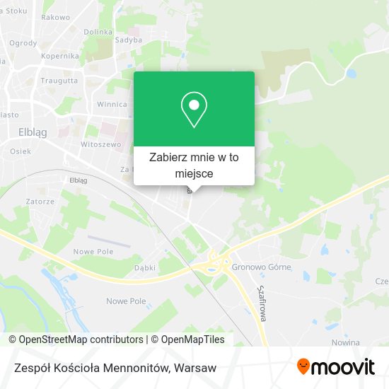 Mapa Zespół Kościoła Mennonitów