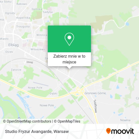 Mapa Studio Fryzur Avangarde