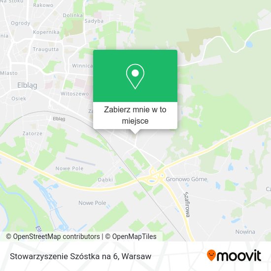 Mapa Stowarzyszenie Szóstka na 6