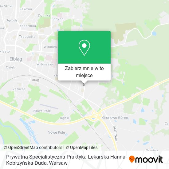 Mapa Prywatna Specjalistyczna Praktyka Lekarska Hanna Kobrzyńska-Duda