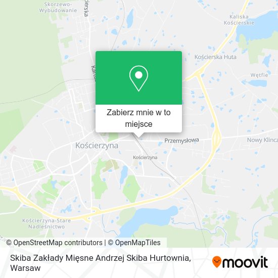 Mapa Skiba Zakłady Mięsne Andrzej Skiba Hurtownia