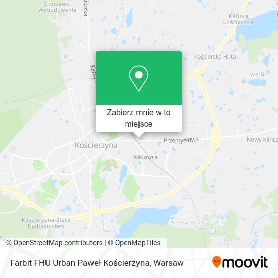 Mapa Farbit FHU Urban Paweł Kościerzyna