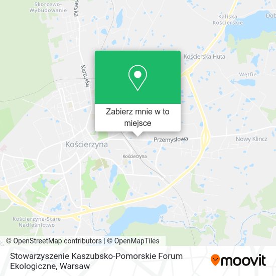 Mapa Stowarzyszenie Kaszubsko-Pomorskie Forum Ekologiczne